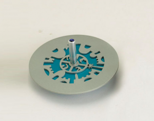 Cut-Out Jerusalem Dreidel - Anodized Aluminum