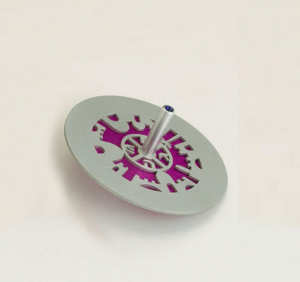 Cut-Out Jerusalem Dreidel - Anodized Aluminum