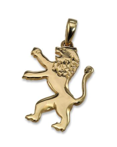14k Rising Lion Pendant