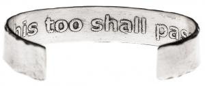 This Too Shall Pass Cuff by Marla Studio - Sterling Silver