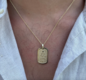 Shema 14k Pendant on Model