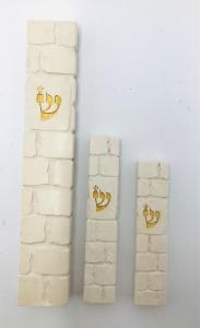 Stone Wall Mezuzah Large