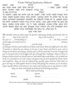 Over The Rainbow Ketubah