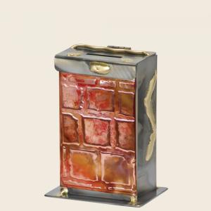 Western Wall Tzedakah Box - Glass, Steel, and Copper