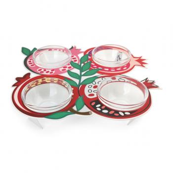 Holiday Pomegranate Themed Serving Set