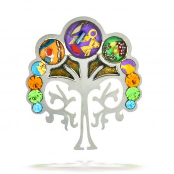 Tree of Life Pin - Stainless Steel