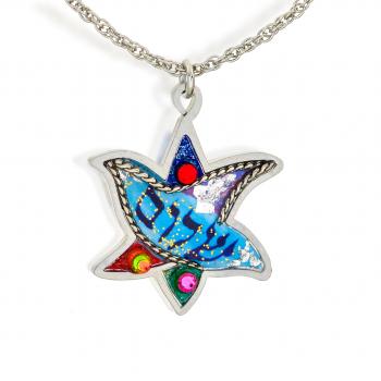 Star and Dove Necklace - Stainless Steel