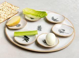 Israel Museum x Shalom House Tree Design Round Seder Plate 
