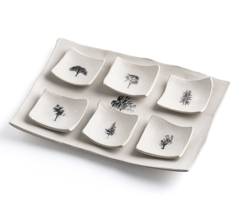 Israel Museum x Shalom House Tree Design Rectangular Seder Plate 