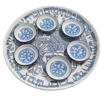 Pithom and Raamses Passover Plate & Saucers