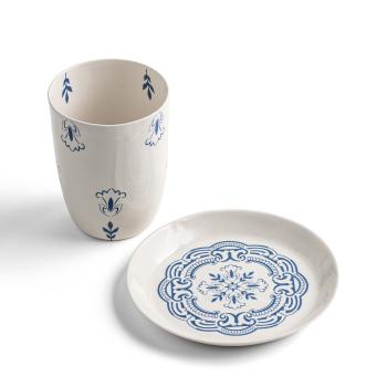 Israel Museum x Shalom House Ceramic Kiddush Cup and Saucer