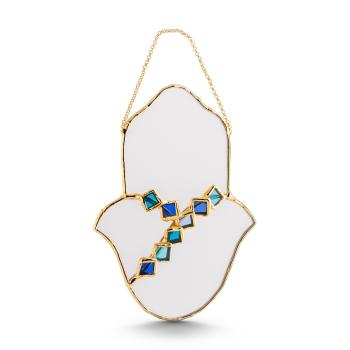Blue Cluster Hamsa