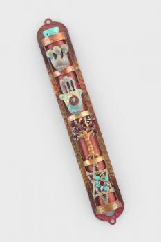 Hamsa Tree Star of David Mezuzah