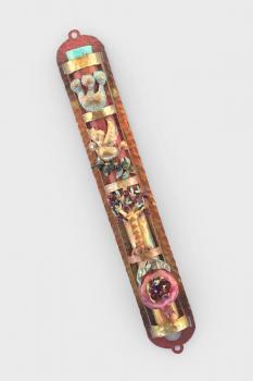 Dove Tree Pomegranate Mezuzah