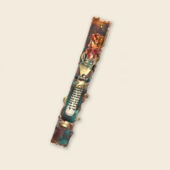 Weather Patina Wrapped Mezuzah - Copper