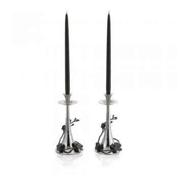 Black Orchid Candle Holders