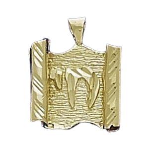 Chai Torah Pendant K-21 - Gold