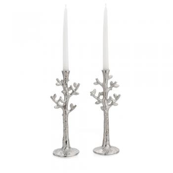 Tree of Life Candleholders-Nickle Plate