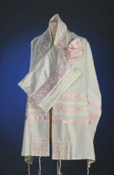 Pink Rose Tallit Set