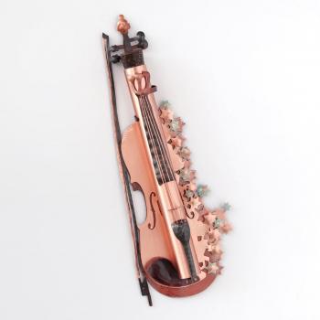 violin mezuzah by Ahuva Elany
