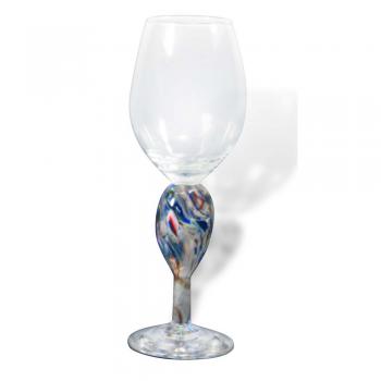 Blown Crushed Wedding Glass Kiddush Cup Keepsake