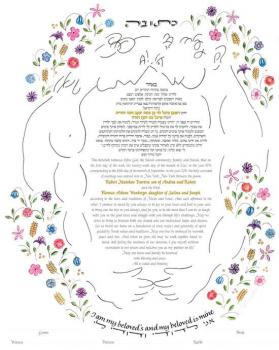 Chagall Lovers Ketubah