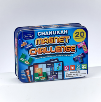 Chanukah Magnet Challenge – Magnetic Puzzle Game in a Collectible Tin