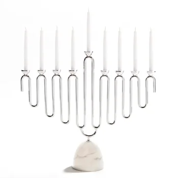 Coluna Menorah - Silver