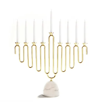 Coluna Menorah - Gold