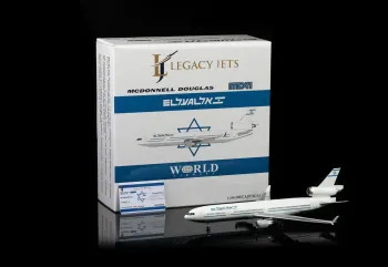 Legacy Jets 1:200 Scale EL AL Airlines McDonnell Douglas MD-11 N278WA