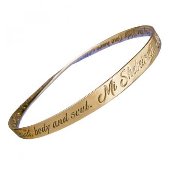 Mi Shebeirach Bangle Gold