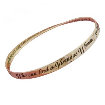 Woman of Valor Bangle - Gold