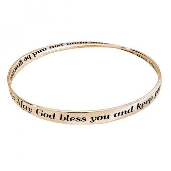 Priestly Blessing Mobius Sterling Gold Bangle Bracelet 