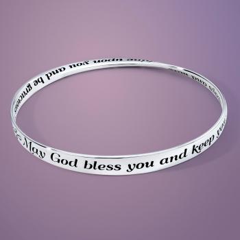 May God Bless You Mobius Bangle