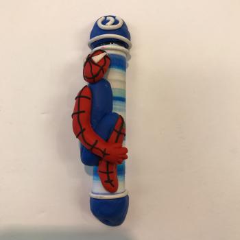 SPIDERMAN MEZUZAH - FIMO CLAY