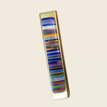 Rainbow Mosaic Kaballah Mezuzah