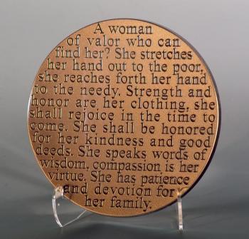 Woman of Valor Gold Sculpture by Schlanser