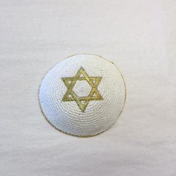 Elegant Gold Star Kippah