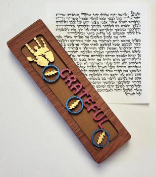 Grateful Jerry - Bronze Mezuzah