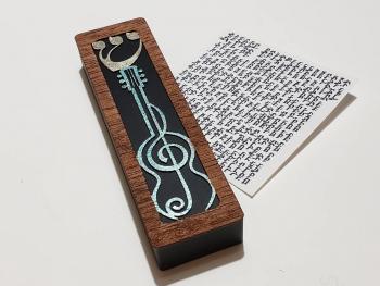 Guitar Clef Mezuzah