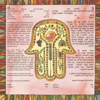 Hamsa Ketubah