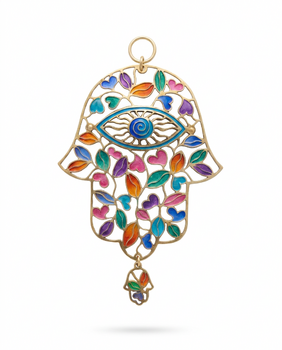Colorful Botanic Hamsa