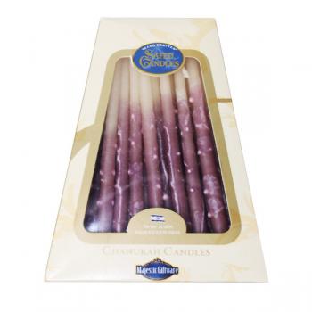 Safed Candles - purple and white