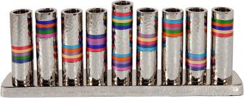 Multicolor Menorah - Nickel