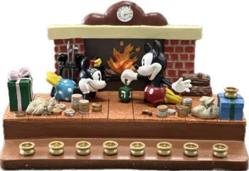 Disney Fireplace Menorah