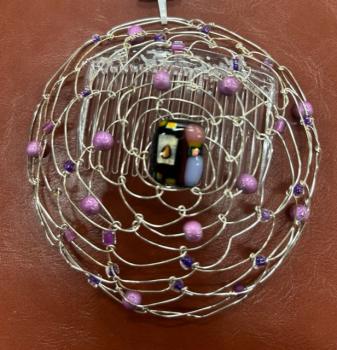 Silver Wire Kepa Purple and Pink