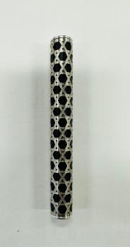 Contemporary Handmade Mezuzah Black