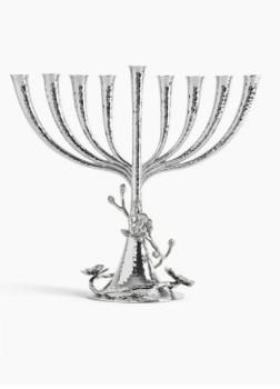 White Orchid Menorah