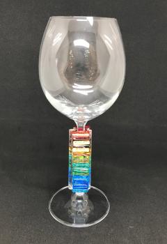 K4 Rainbow Glass Kiddush Cup