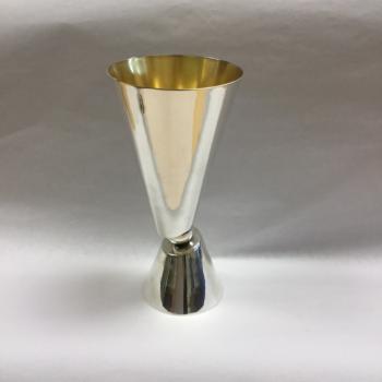 Modern Kiddush Cup - Sterling Silver